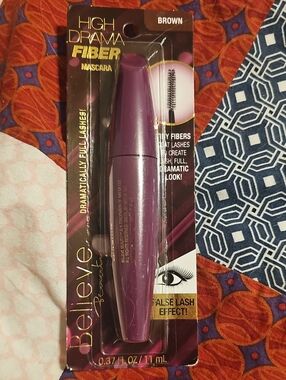 Believe Beauty High Drama Fiber Mascara — Brown
